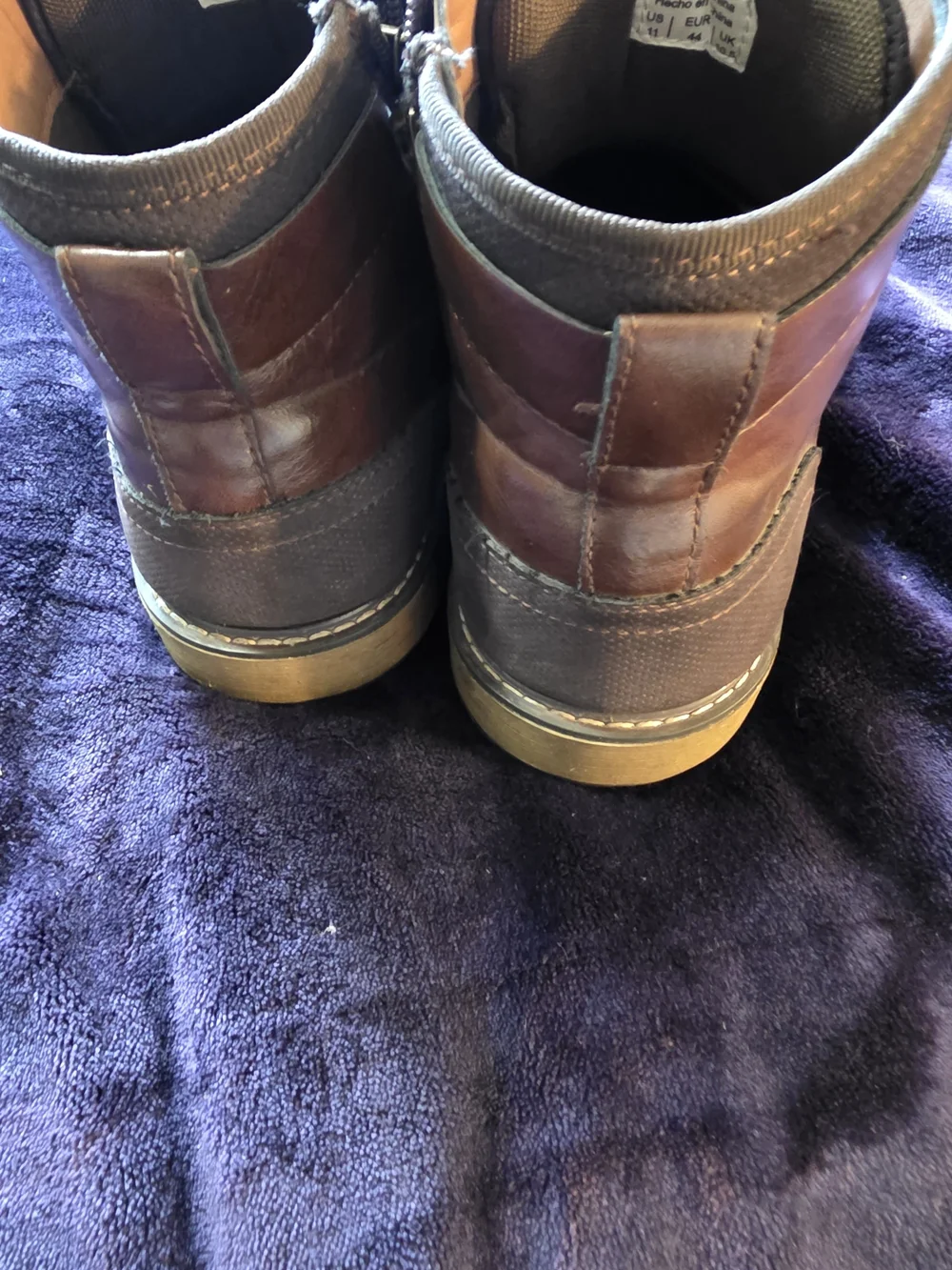 Madden by Steve Madden Men’s Size 11 Brown Lace Up Side Zip Ankle Boots